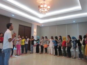 Dokumentasi pertemuan rutin ibu rumah tangga rentan di Kab. Banyumas